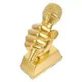 YARNOW Kinder Musical Trophy Mikrofon Stand Karaoke Gesangswettbewerb Einzigartige Harz Handwerk