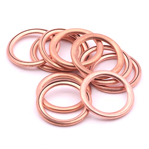 10X Ölwanne Unterlegscheibe Ablassschraube Dichtungsring Dichtring Ölablaßschraube Ersatz für Renault 7703062062 Peugeot 16454 Volvo 3121867 22mmX16mmX2mm