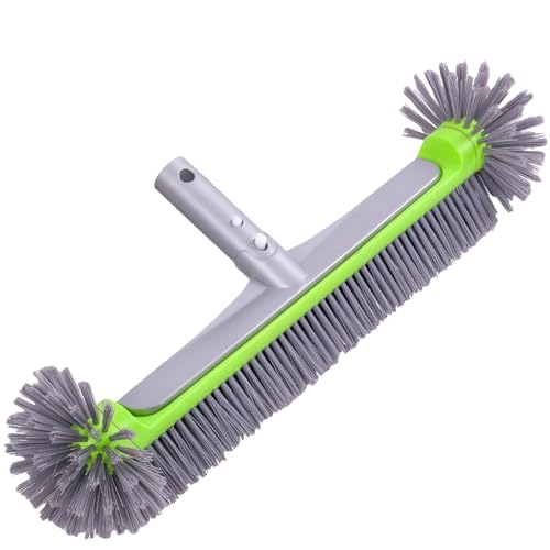 Poolbürste für Folienpool 17,5″, Pool Bürste, Poolbesen, Poolbürste für Folienpool, Poolbürsten, Pool Reinigungsbürste für Schwimmbad Bürste Pool, EZ Clip Aluminiumgriff, Nicht mit Teleskopstange
