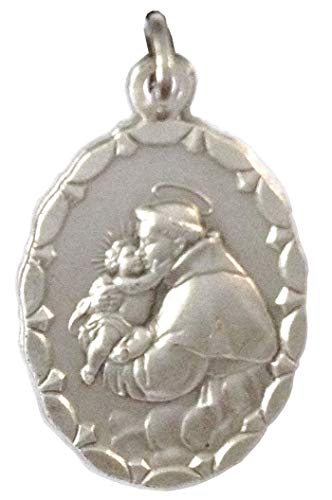 OVALE MEDAILLE DES HEILIGEN ANTONIUS VON PADUA - MEDAILLEN DER SCHUTZHEILIGEN - 100% Made in Italy