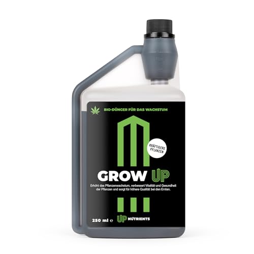 UP NUTRIENTS Bio-Dünger GROW UP 250 ml | Organischer Wachstumsdünger für Pflanzen & Kulturen | Mehr Vitalität & Gesundheit – Bessere Ernten – Kräftigere Pflanzen