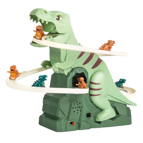 Dinosaur Climb Stairs Music Toy, Dinos AUR Roller Coaster Toy, Dinos aurier Kletterspielzeug, Treppensteigen Spielzeug Elektrische DinoSlide Track Mit Licht Und Musik, Für JungenMädchen Ab 3