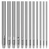 Rizthyn 12 Stück Locheisen Set, Lochstanzer, Lochstanzer Leder, Stanzwerkzeug, Lochstanzer Set, Runde Stahl Hohl Punch Set für Leder Uhrenarmbänder, Gürtel, Leinwand Öse, Papier Kunststoff(0,5-6 mm)