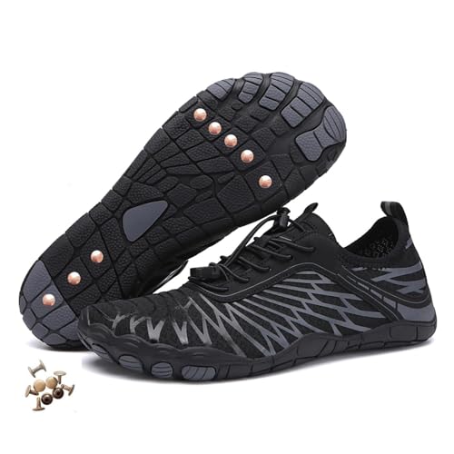 Kupfer-Erdungsschuhe, Geerdet barfuß wasserdichte Wanderschuhe für Männer und Frauen, Kupfer-Erdungsschuhe Leicht und rutschfest (8305-A, Erwachsene, 42, Numerisch, EU Schuhgrößensystem, M)