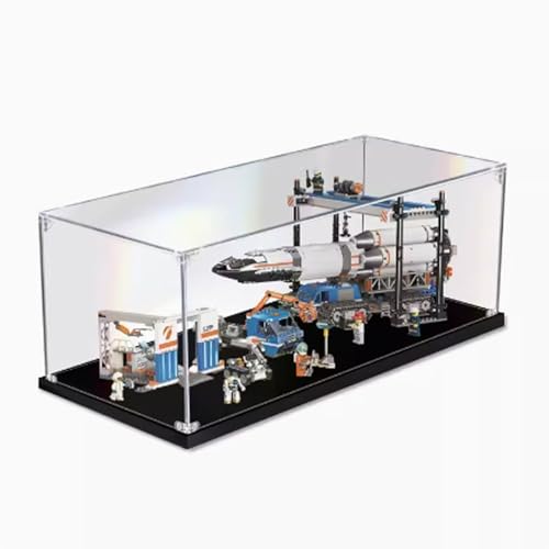 Transparente Acryl-Vitrine für Lego 60229 Raketenladung, staubdichte Vitrine, kompatibel mit Lego 60229, staubdichte Displaybox. 74,9 x 45 x 30 cm (nur Vitrine)