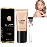 Foundation, DD Cream, Full Coverage Foundation, Concealer Flüssige Foundation, Ohne Es Abzunehmen, DD Cream Stay Matte, Leicht, Ohne Das Make-Up Zu Entfernen, Elfenbeinweiß