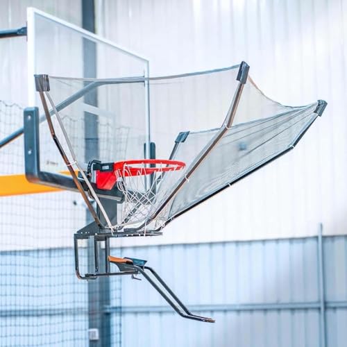 LoiYtrd Basketball-Tornetze Professioneller Basketball-Rebounder. Aufgehängter, trichterförmiger Basketball-Rebounder mit Rebound-Schlitz for alle Basketballkörbe. Dauerschießtrainer