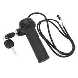 E Bike Throttle E Bike Throttle, Universal Electric Bike Throttle Scooter Speed Control Grip Bike Throttle with 2 Keys Speed Controller Handle