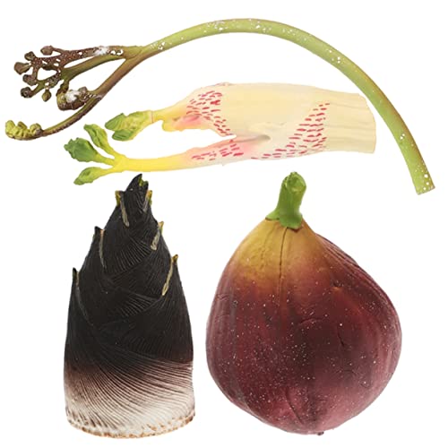 Alipis 4 Stück Simulation Obst und Gemüse Gemüsegeschäft Gemüsemodelle simuliertes Obst gefälschtes Gemüsemodelldekor kunstpflanze Küchensimulation Gemüse simulierte Fruchtmodelle Plastik