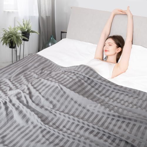 Elegear Kühldecke Sommerdecke - Japanische Arc-Chill 3.0 Kühlfasern Q-Max>0,5 doppelseitige Selbstkühlende Decke für Besseren Schlaf Antiallergie und Atmungsaktive Weiche Wohndecke 150 x 200 cm