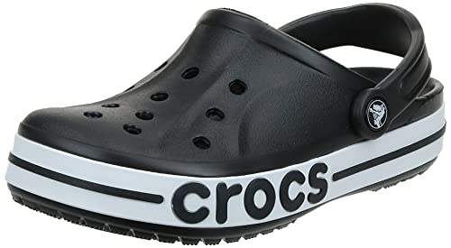 Crocs Unisex Adult Bayaband Clog, Black/White, 45/46 EU