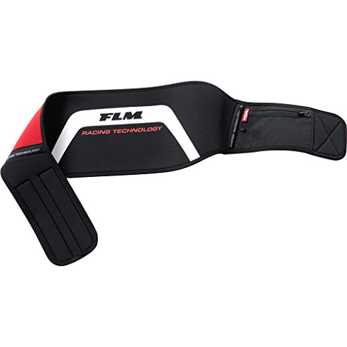 FLM Nierengurt Motorrad Herren und Damen Sports Nierengurt 4.0 mit Tasche | Elastischer Motorrad Nierengürtel mit Klettverschluss | Warmer Motorrad Nierengurt aus Neopren in M - XXL