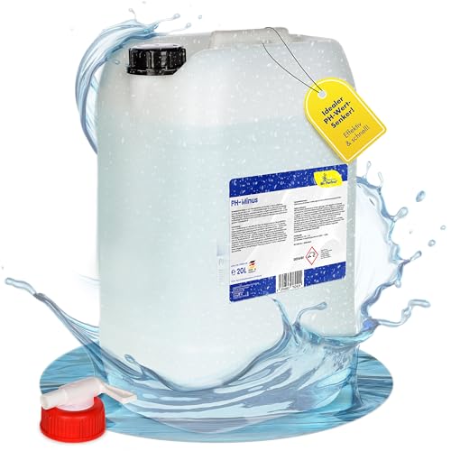 Mr. Perfect® - Professioneller pH Senker flüssig 20KG im Vorratskanister | Effektives Flüssiges pH Minus für Pools und Whirlpool | optimale pH Regulierung | Wasser Balance