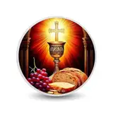 Symbole der Eucharistie 1oz Silber Farbmünze, Münze Arverni