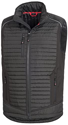 Nitras Motion Tex Plus 7660 Softshellweste - windfeste Outdoor-Weste für die Arbeit - Schwarz - XL
