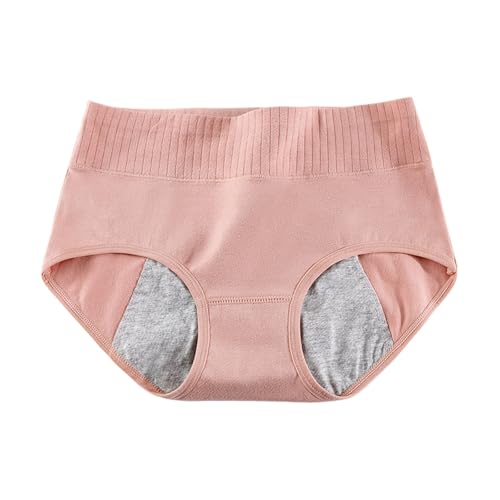2025 - Menstruationshöschen für Damen, 4-lagig, auslaufsicher, Menstruationshöschen, Menstruations-Bi-Höschen, Schwarze Menstruationshöschen, leichte Blutung, für Mädchen und Teenager Unterwäsche (L)
