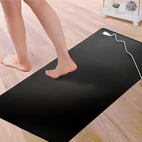 Erdungsmatte mit 4,6m EU Kabel, Grounding Mat for Earthing, Erdungsmatten-Set für Besseren Schlaf, Grounding Pad (30 * 100 cm)