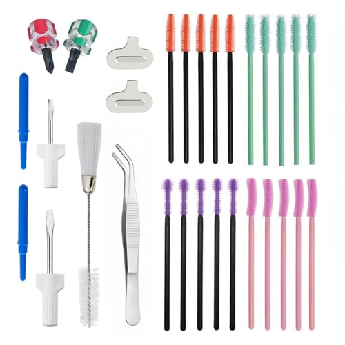 Nähmaschinen-Reparatur-Set enthält Pinzette, Bürste, Schraubendreher, Nähmaschinen-Reinigungswerkzeuge