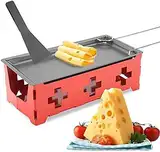 Raclette Grills Mit Schaber, Raclette-Set Mini Raclette Teelicht-Raclette, Raclette-Grill Mini Raclette Teelicht Kocher, Kohlenstoffstahl Home Kitchen Grill Werkzeug