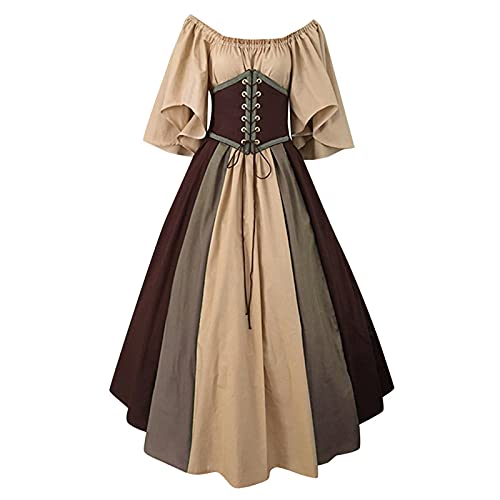 HOOUDO 2024 Angebote Taschen Abendkleider Kurz Grosse Groessen Damen Sommerkleid 60Er Jahre Dirndlschürze Mit Schnalle Langes Kleid Damen Elegant Für Hochzeit Meine Bestellungen