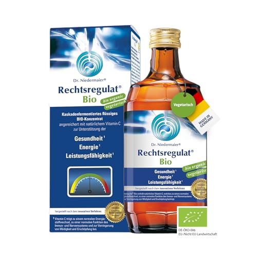 Dr. Niedermaier Rechtsregulat® Bio | 350 ml | Fermentiertes, flüssiges Bio-Konzentrat mit natürlichem Vitamin C | Glutenfrei, ohne Zucker & Zusatzstoffe | Laborgeprüfte Qualität