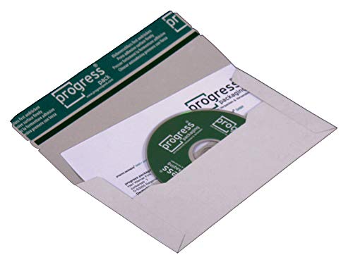 Progress PP C06.01 Vollpappe CD-Mailer DIN DL 218 x 122 mm (Innenmaß) weiß QUER+ Fenster ** Verpackungseinheit: 100 Stück **
