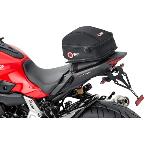 QBAG Hecktasche 03 – Abnehmbar – 6,5L Stauraum – Für Motorräder schwarz