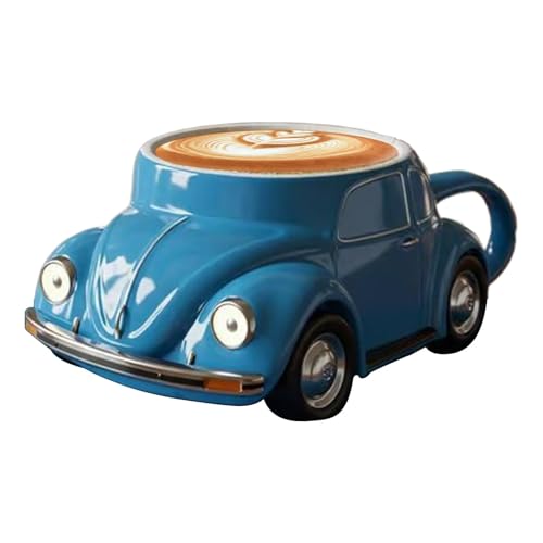 Aibyks Kaffee Kaffeetasse - Kreativer Käfer Kaffee Kaffeetasse | Neuheit Lustiger Käfer Wasserbecher Tabletop Dekorationen | Harzwasser Trinken Teetasse Tolles Geschenk Für Autoventilatoren (Blau)
