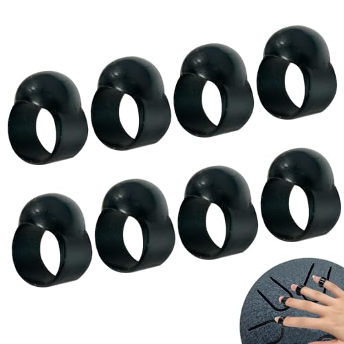 MALNDTK 8 Pcs Fingerhülsen Für Ethereal Drum Rutschfeste Daumen Und Fingerschutz Für Anfänger Geeignet Für Tongue Drums, Perfekt für Anfänger und Tongue Drums und Percussion Instrumente