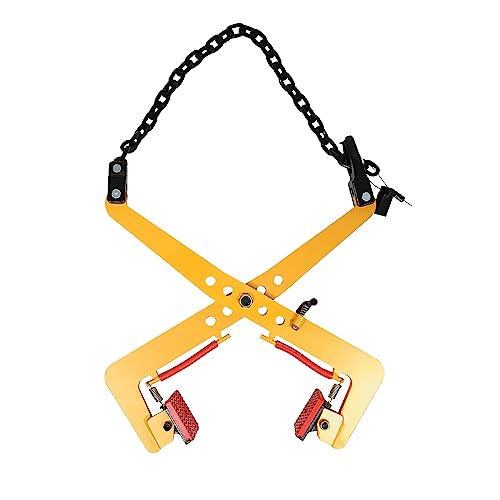 Bordsteinzange Steinzange Versetzzange Steinzieher Steinheber Pflastersteine Ketten-Steintransportklemme 350kg Tragfähigkeit, 30-51cm Klammeröffnung