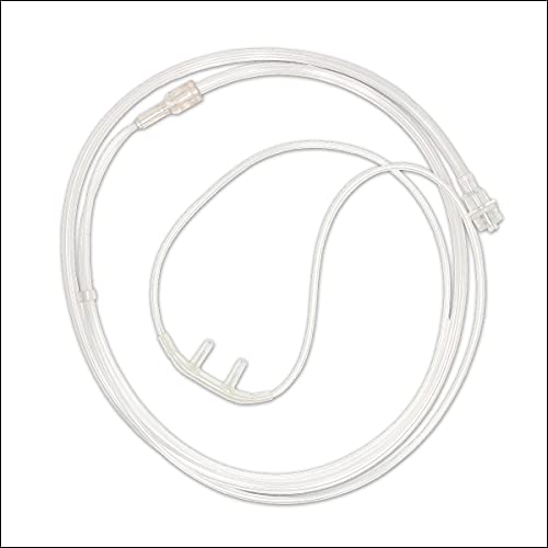CNSAC Nasenbrillen für Erwachsene | nasaler Druckaufnehmer mit Luer-Lock-Anschluss male | Schlauchlängen von 30 cm bis 210 cm | 100 Stück pro Packung (30 cm Schlauchlänge)