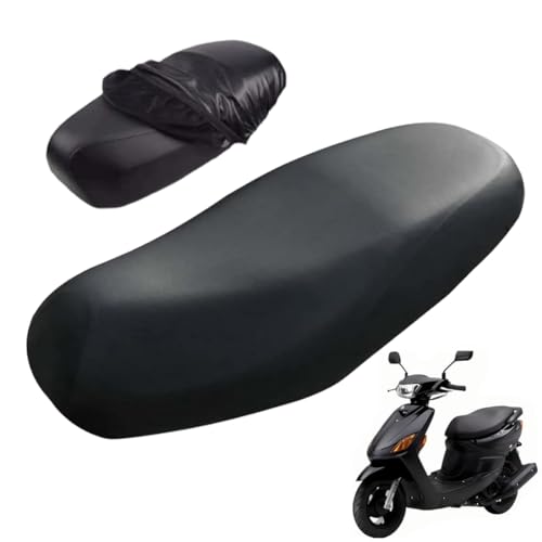 Wasserdichter Sitzbezüge, Universal Motorrad Sitzbezug, Mit Gummiband Moto Roller Kissenbezug, Motorrad Sitzabdeckung Kissen, Staubkissenbezug Schutz Sitzkissen (Schwarz)