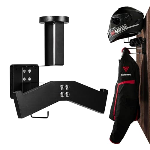 Helmhalter Wand, Motorradhelm Halterung Wand für Taktische Weste Platte Träger, Vielseitiger Helm Halterung Wand Wandorganizer für Motorrad, Radfahrerausrüstung, Jacke, Motorradhelm Halterung Wand