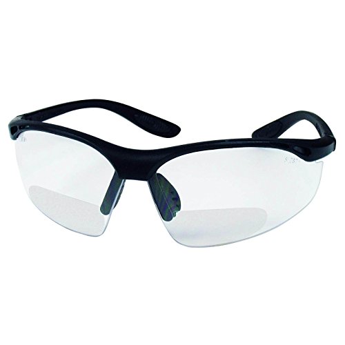 Schmerler Brille Modell 633 Bifocal, verschiedene Dioptrien, verschreibungspflichtig von 1,5-3,5, beschlagfrei und kratzfest, Schutzbrille mit Verschreibung