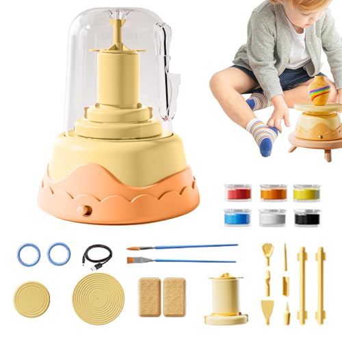 Keramik -Herstellung Kit - Luft trockener Ton, Keramikradhandwerkskit | Anfänger des Keramik -Bildhauers, freundliches Ton -Set komplettes Keramik, Handwerkskit handgefertigtes Tonmodellierungssatz fü