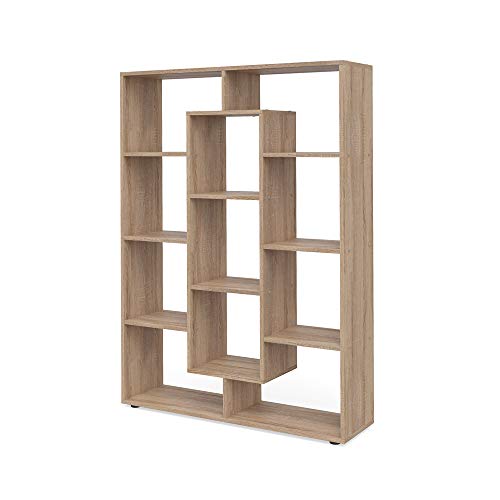 Vicco Raumteiler, stehendes Bücherregal, Sonoma, 107.2 x 143 cm