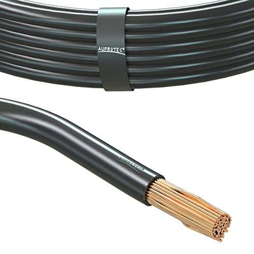 AUPROTEC 1m Fahrzeugleitung 25,0 mm² FLY Batteriekabel Stromkabel Massekabel, Farbe schwarz