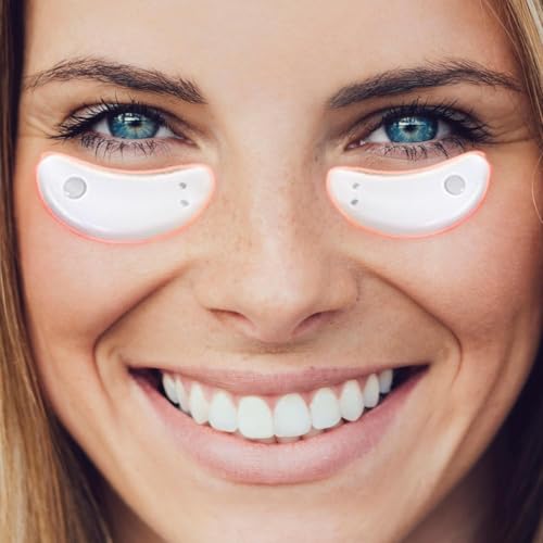 Eye Pods Fortschrittliches Augenmassagegerät mit Wärme und Vibrationstherapie,Dermatologische Augenmaske,Anti-Aging-Augen,Augenpads,Augenpflaster gegen Tränensäcke