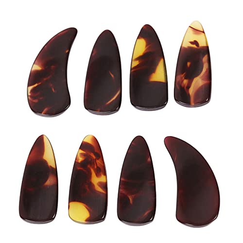 8pcs/Set Daumen Beschützer Gitarre Picks Banjo Picks Daumenabdeckung Finger Picks Plectrum Instrumente Teile Teile