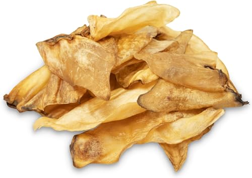 ALTO-Petfood | 20 Stück XL Premium getrocknete Rinderohren für Hunde | Gesunder Natur-Kauartikel | Natur luftgetrocknet | Hundeleckerli, Kausnack, wie Schweineohren, Rinderkopfhaut