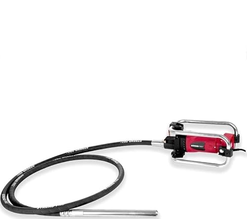 STREND PRO Betonrüttler Flaschenrüttler 2300 W | Innenrüttler | Rüttelflasche | Rüttelkopf 4 m Kabel Betonverdichter | Elektrisch | flexible Welle | Dauerbetrieb