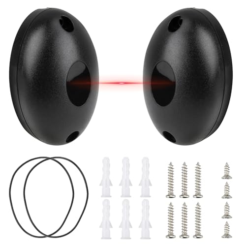 1 Paar Infrarot Barriere, Universal Lichtschranke 12/24V AC/DC, Infrarot Lichtschranke Fuer Garagentore, Infrarot Sensor Barrierensystem für Tore und Garagen, Wasserdicht Staubdicht, 20m Reichweite