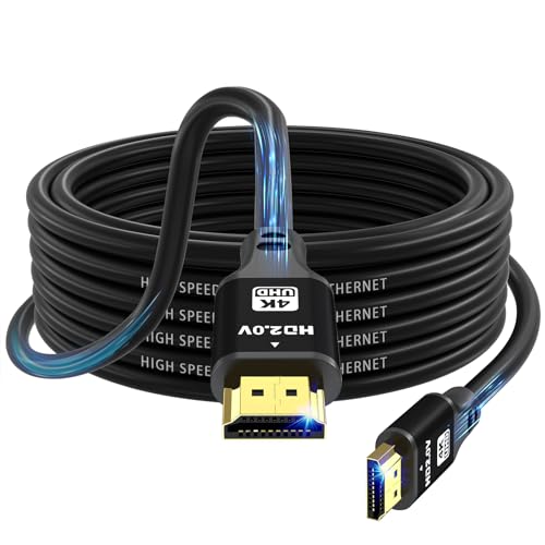 charlore HDMI Kabel 10m (HDMI 2.0, 18 Gbit/s) 4K@60Hz Ultra High Speed Anschluss, kompatibel mit Blu-Ray,TV, Playstation, Projektor,PS3, PS5, PC, HDTV,Laptop
