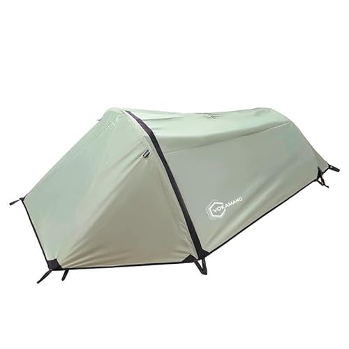 Vokamano, Lumina1, 1 Personen Zelt, Ultraleicht (1,5 kg), Zelt, 3-4 Jahreszeiten, Tunnelzelt, Trekkingzelt, Biwakzelt, Campingzelt, wasserdicht, schneller Aufbau
