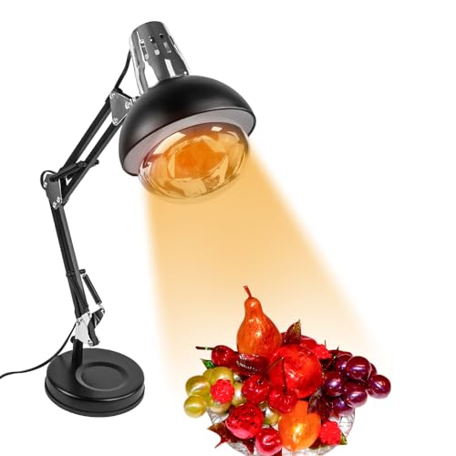 DUEBEL Heizlampe für Süßigkeitenherstellung - Erschwinglicher Süßigkeiten-Heizer, perfekt für Anfänger in Zuckerkunst, Backen und Süßwaren - Schwarz & Silber beschichtet