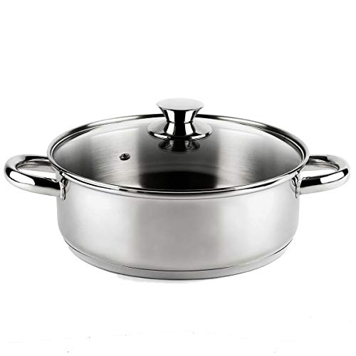 Vier CI16 Induktionskochtopf, Edelstahl, 16 cm, silberfarben