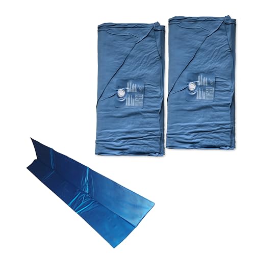 AQUA ROYAL Wasserbetten Matratzen Softside DUAL + Trennwand - Zwei Wasserkerne (beide Seiten) für 200x220 cm Wasserbett kaum Beruhigung F2