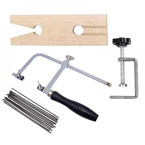 3 in 1 Profi Juweliersägen-Set Säge Rahmen 144 Klingen Holz Stiftklemme Holz Metall