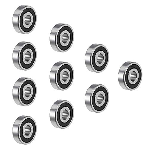 6200-2RS Rillenkugellager, Mini-Kugellager, doppelte Abdichtung für Mechanik/Ausrüstung/Elektroinstrumente/Spielzeug, 10 x 30 x 9 mm (10 Stück)