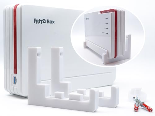 Wandhalterung Halter für Fritz!Box 5690 Pro – Halterung aus Kunststoff für Fritzbox 5690 Pro Fiber Router